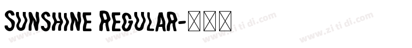 Sunshine Regular字体转换